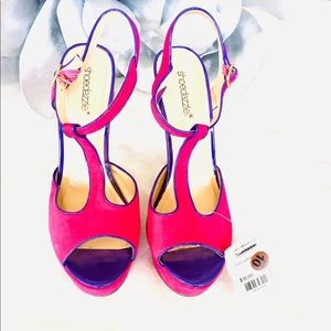 NWT Shoe dazzle open toe high heels